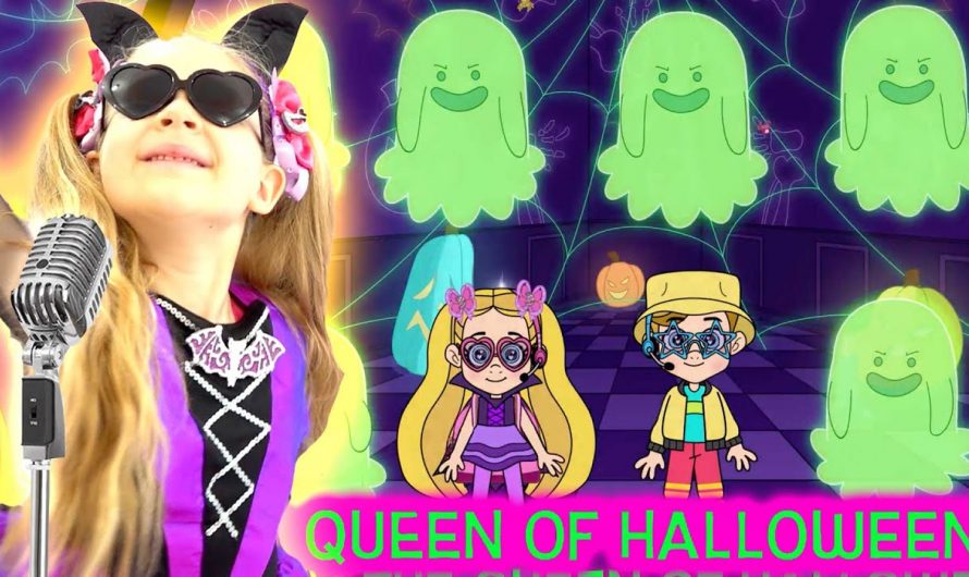 Diana and Roma Sing Along Music Video! "Queen of Halloween" with Lyrics!