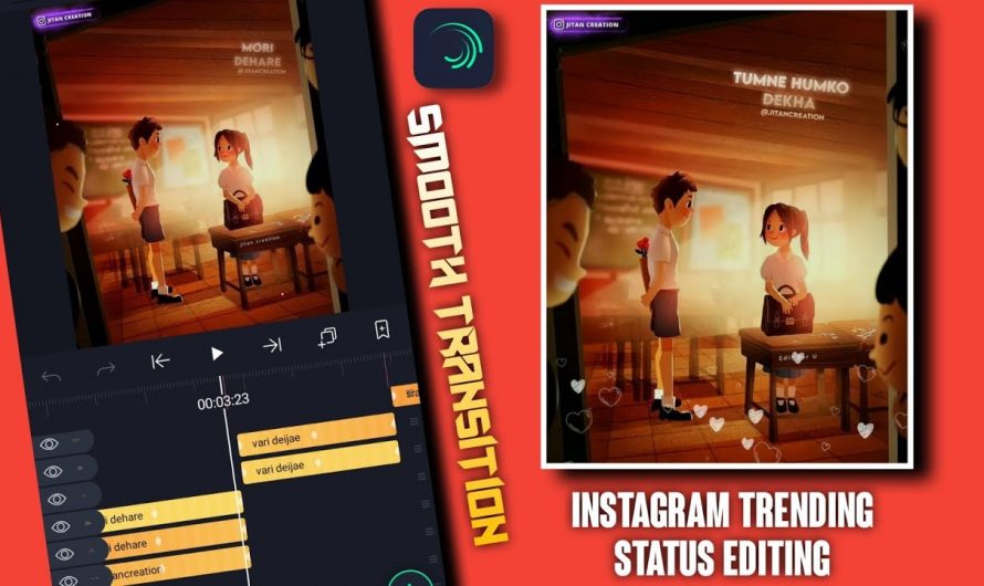 Instagram Trending Lyrics Video Editing Alight Motion | Smooth Transition Lyrics Editing Hindi | EFU