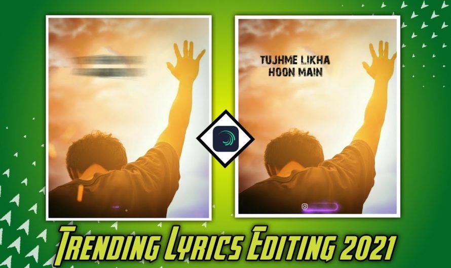 Alight Motion Lyrics Video Editing 2021 Hindi | Status Video Kaise Banaye | Edit For U