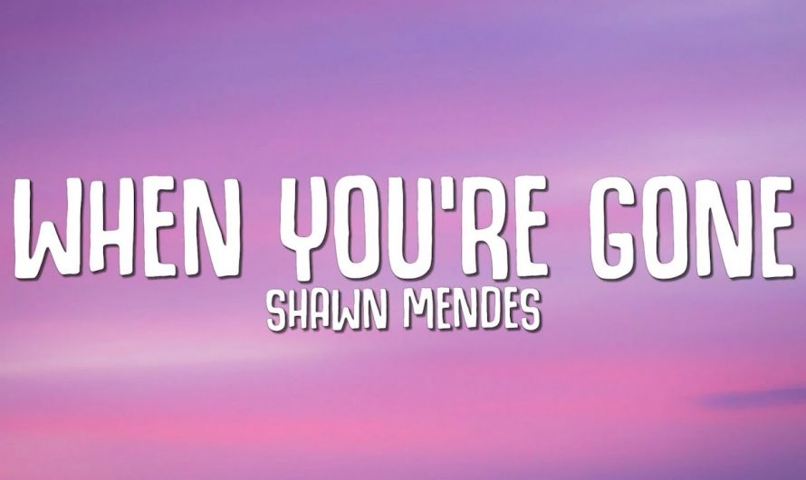 Shawn Mendes – When You're Gone (Lyrics)