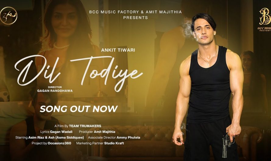 Dil Todiye (Full Video) | Ankit Tiwari | Asim Riaz | Amit Majithia | Latest Hindi Song 2022