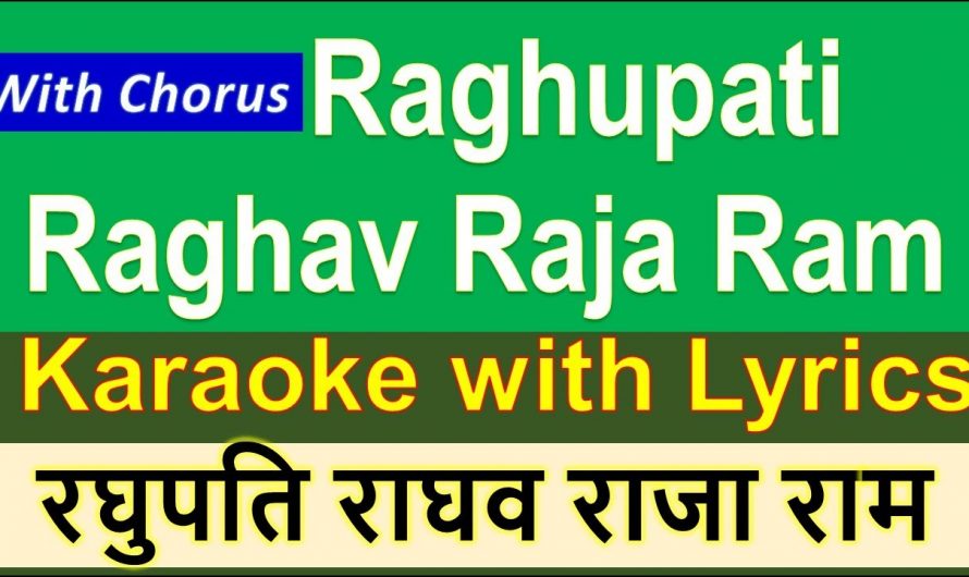 Raghupati Raghav Raja Ram Karaoke with Scrolling Lyrics Hindi & English –  Shri Ram Bhajan Karaoke