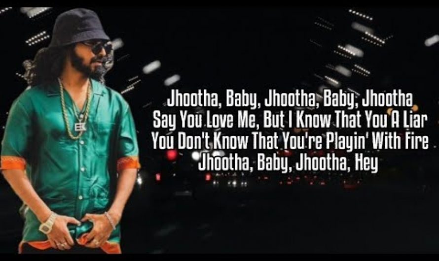 Jhootha (Lyrics) Emiway Bantai Ft. Celina Sharma | Latest Hindi And English Commercial Song 2022
