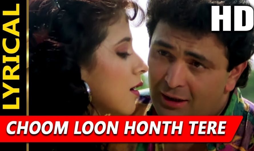 Choom Loon Honth Tere With Lyrics | Kumar Sanu, Alka Yagnik | Shreemaan Aashique 1993 Songs